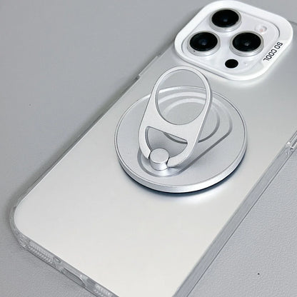 MagSafe Magnetic Zip Top Can Phone Holder – 360° Rotating Alloy Ring with Strong Suction Wall Sticker