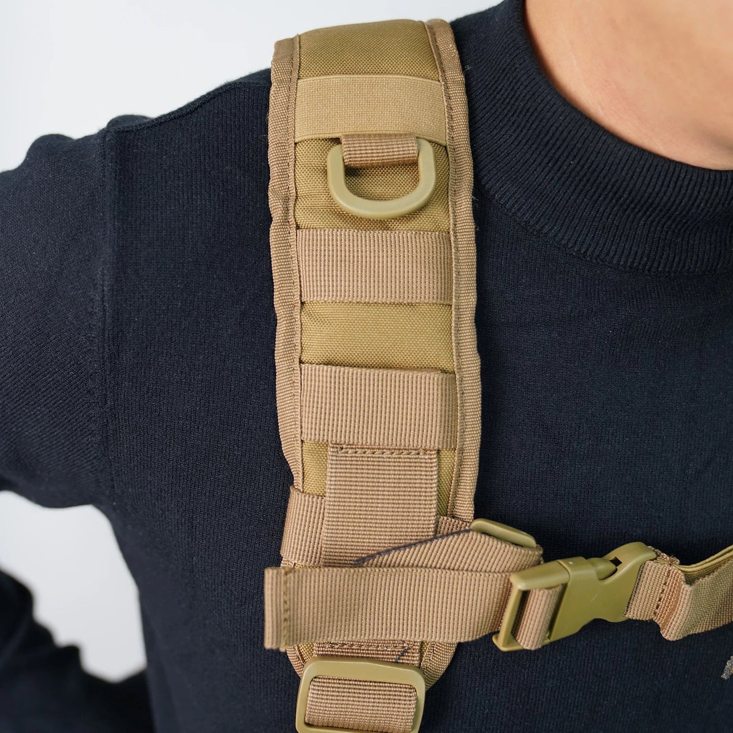 Tactical Police Suspenders — Adjustable Duty Belt Harness with 4 Tool Belt Loops for Law Enforcement