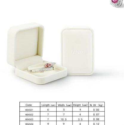 Oirlv Velvet Jewelry Box – Classic Ring, Earring & Necklace Case for Wedding Gift & Display