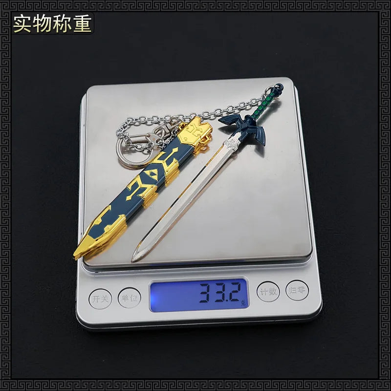 12CM Legend of Zelda Master Sword – Full Metal Craft Ornament with Sheath