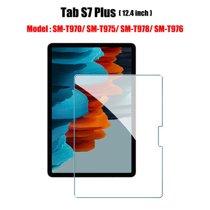Tempered Glass Screen Protector for Samsung Galaxy Tab – Fits S6 Lite, S7 FE, S8/S8+, S9/S9 FE, S9+, S10, S11, A8, A9 Plus, 12.4" Tablets