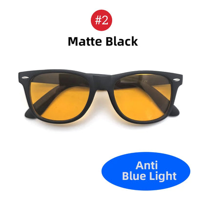 VIVIBEE Blue Light Blocking Glasses – Night Vision Square Computer Eyewear for Men & Women