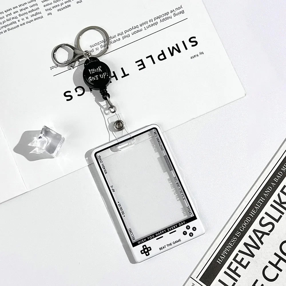 Kpop Card Holder — Fashion Transparent Student ID & Photocard Protector with String for Kids & Idol Fans
