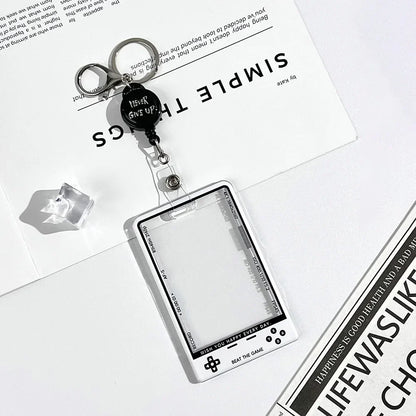 Kpop Card Holder — Fashion Transparent Student ID & Photocard Protector with String for Kids & Idol Fans