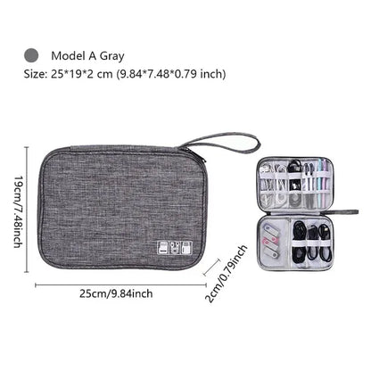 Waterproof Travel Cable Organizer Bag – Portable Digital Storage Pouch for Electronic Accessories