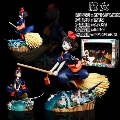 Kiki’s Delivery Service Figure – Cute Anime Girl Figurine, Desk Decoration & Collectible Toy Gift