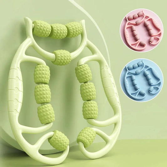 12-Round Circular Leg Slimming Massage Clamp – Muscle Stretching & Relaxation Tool