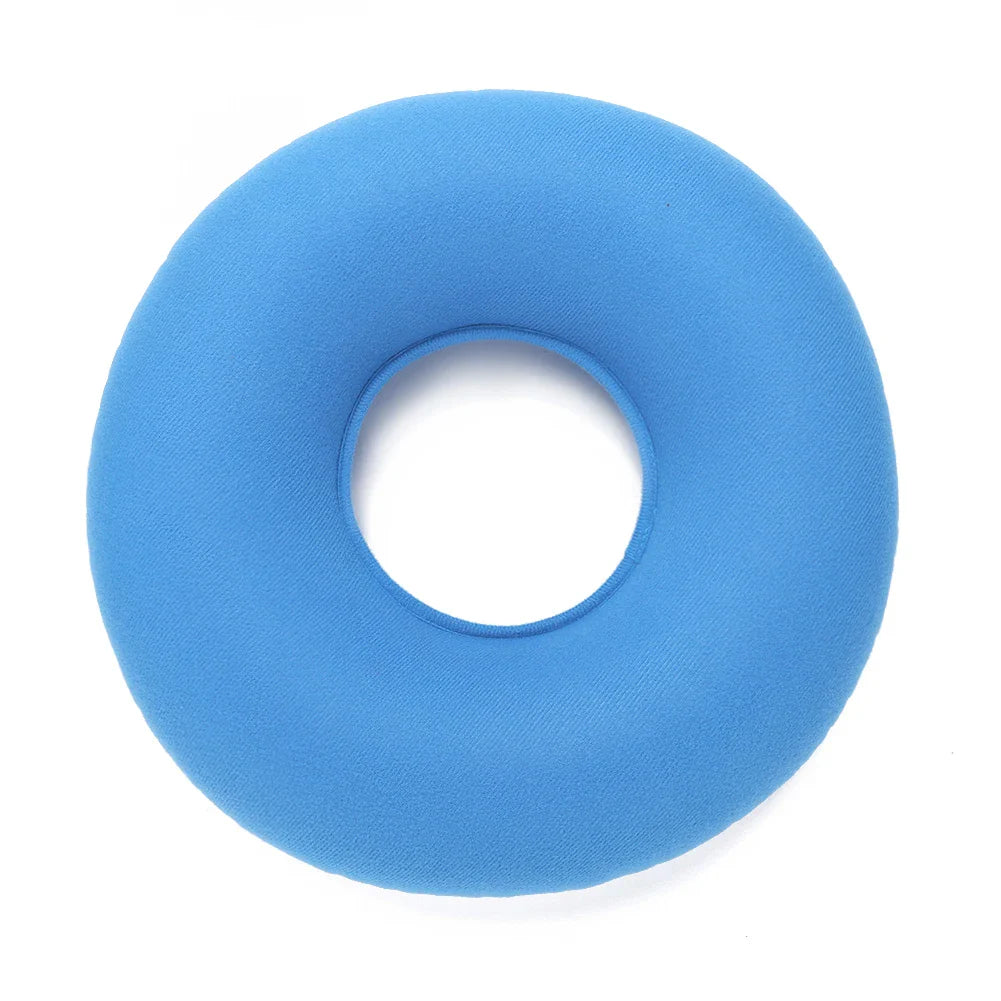 35cm Inflatable Hip Support Cushion – Medical Hemorrhoid Donut Seat Pad with Pump, Anti-Bedsore Round Massage Pillow