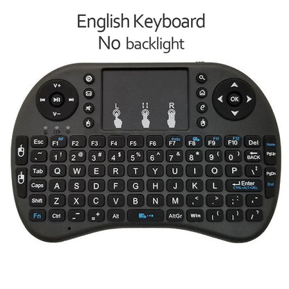2.4G Air Mouse Remote — Colorful Backlight Touchpad Keyboard for Android TV Box & PC I8 Mini Wireless