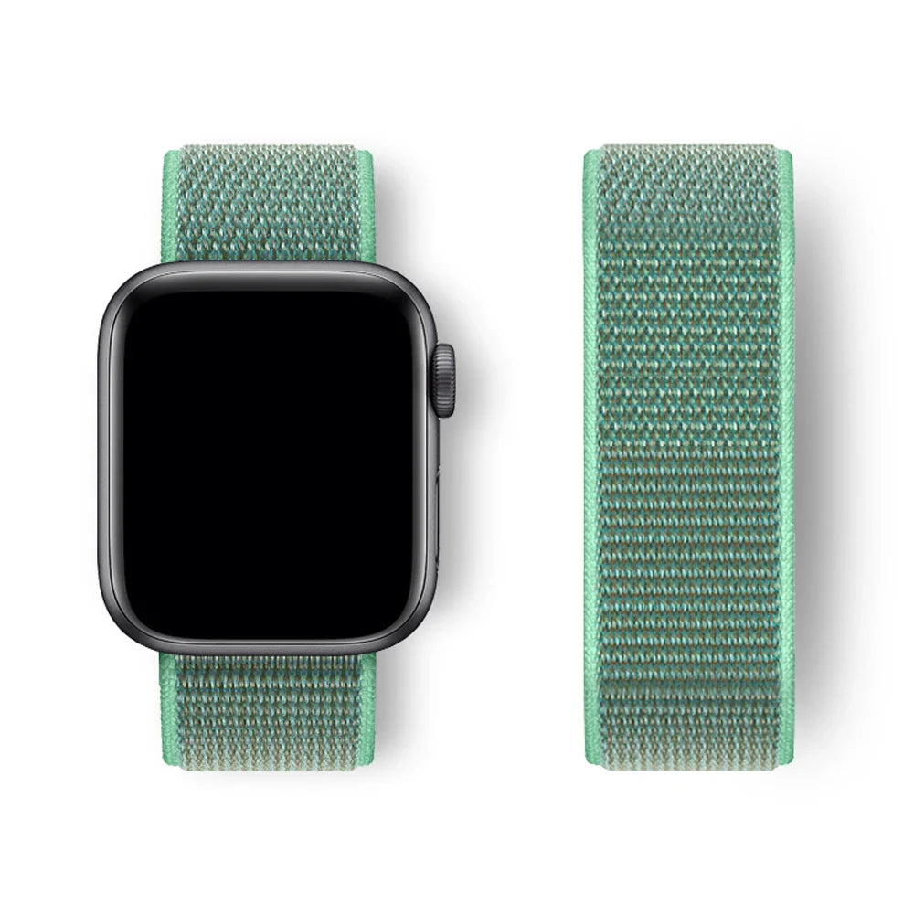 Sport Loop Strap for Apple Watch Band 40mm–49mm – Compatible with Series 3–10, SE & Ultra Adjustable Bracelet