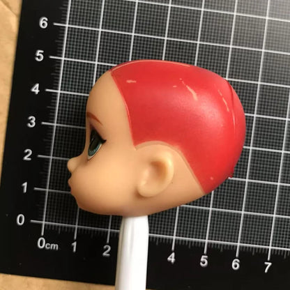 DISNEY Doll Heads – Bald Red Hair King, Queen & Alice with Makeup for DIY Dressing & Accessories