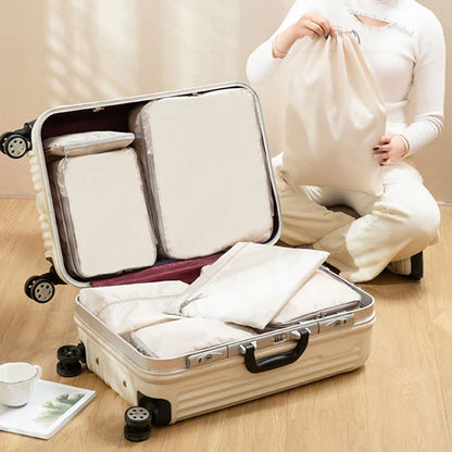 4pcs Travel Packing Cubes | Portable Waterproof Clothes Organizer Bags for Suitcase & Handbag