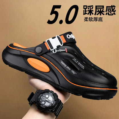 Classic Summer Men’s Clogs – Breathable EVA Garden Shoes, Outdoor Beach Slides & Home Sandals