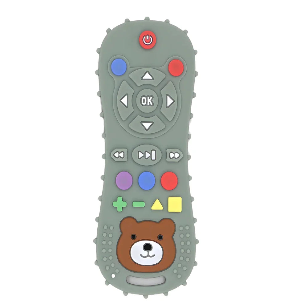Baby Remote Control Teether Set – Silicone Teething Toy & Anti-Bite Bracelet (1–3PCS) | Safe Pacifier, Soothing Chew Toys for Infants