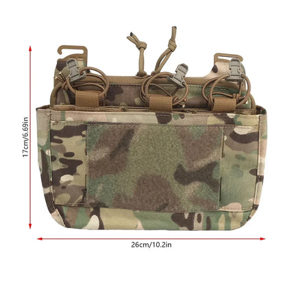 G-Hook DOPE Front Flap Double Stack Abdominal Fanny Pack – Triple Magazine Kangaroo Pouch for FCPC/FCSK Plate Carrier Vest