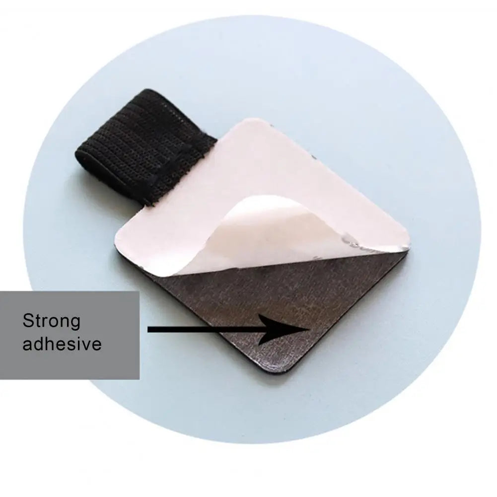 2Pcs Self-Adhesive Pen Loop Holders - Universal Elastic Pencil Clips for Notebook, Diary, and Planner Covers