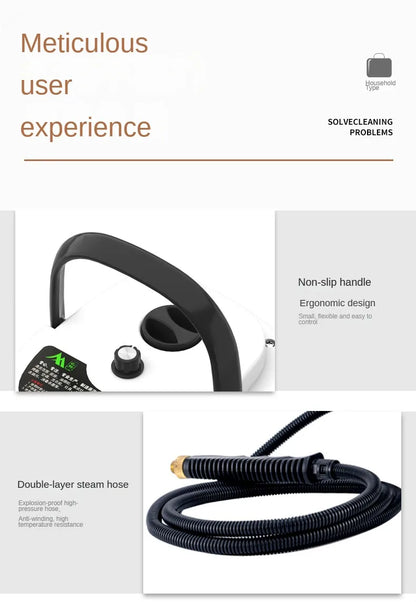 High-Temperature Steam Cleaner - Sterilization for Air Conditioning, Kitchen Hood, Home & Car, 110V US Plug / 220V EU Plug