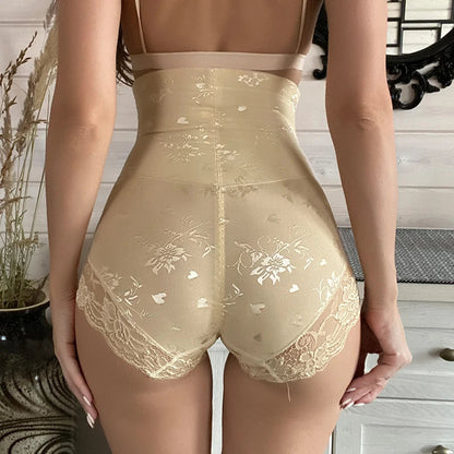 OWEQ Sexy Lace Shaper Panties – Double Control Body Shapewear with Zipper for Slimming