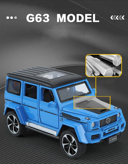 1:32 Mercedes Benz G63 Diecast Model Car with Sound & Light – Off-road SUV Miniature Alloy Toy Gift for Boyfriend