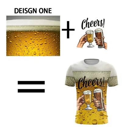 Custom 3D Print T-Shirt - Personalized Unisex Short Sleeve Summer Streetwear