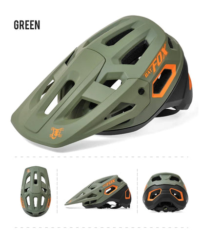 BATFOX MTB Cycling Helmet — Integrally-Molded Mountain Bike Helmet for Speed & Safety