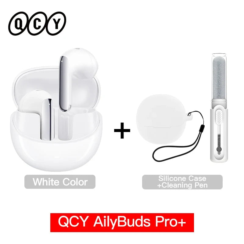 QCY HT10 AilyBuds Pro+ ANC Earbuds - Bluetooth 5.3 Wireless Hi-Res LDAC Earphones with AI Call & Multipoint Connection