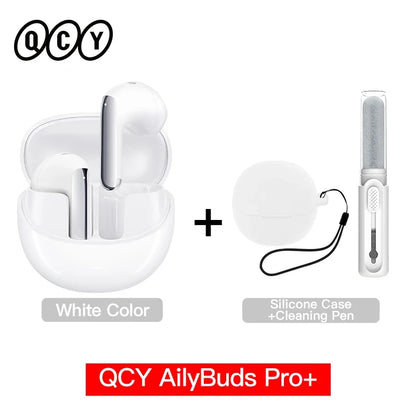 QCY HT10 AilyBuds Pro+ ANC Earbuds - Bluetooth 5.3 Wireless Hi-Res LDAC Earphones with AI Call & Multipoint Connection