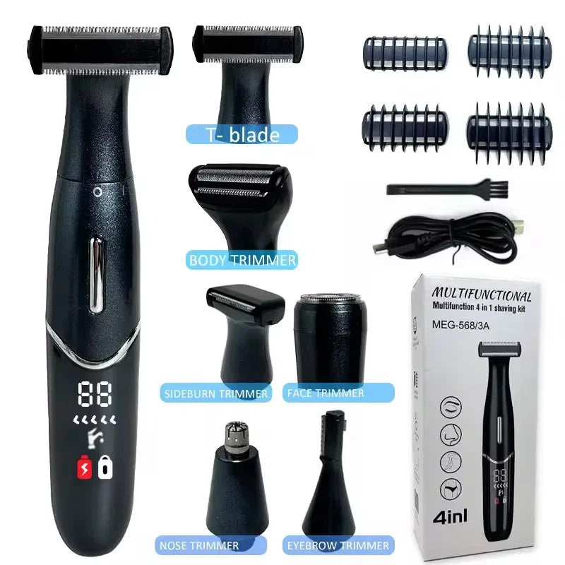 4-in-1 Electric Epilator for Women – Multifunction Body, Face & Precision Intimate Shaver and Trimmer