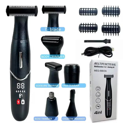 4-in-1 Electric Epilator for Women – Multifunction Body, Face & Precision Intimate Shaver and Trimmer