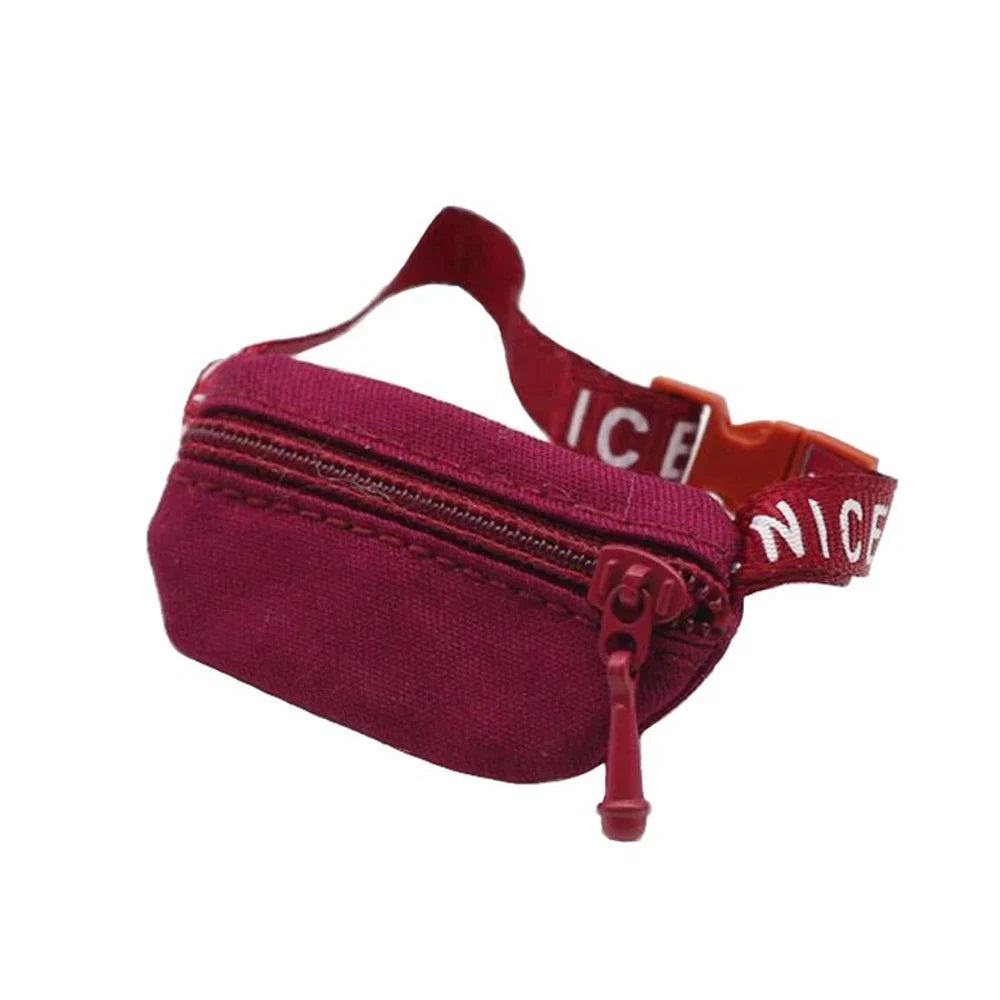 Fashion Handmade Labubu Doll Belt Bag – DIY Backpack for 1/6, 1/8, 1/11, 1/12 OB11 & BJD Doll Accessories