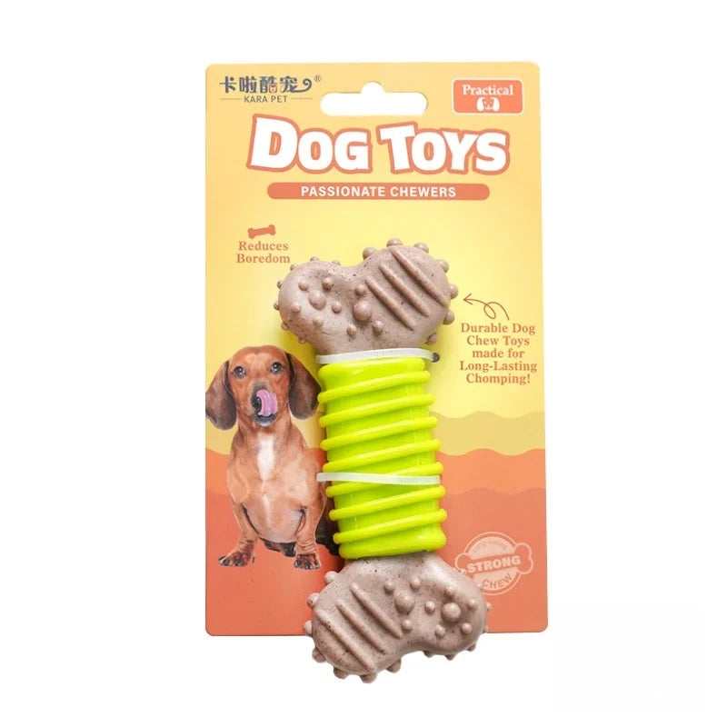 Durable Dog Chew Toy - Bite-Resistant Bone-Shaped Interactive Toy for Small, Medium & Large Dogs