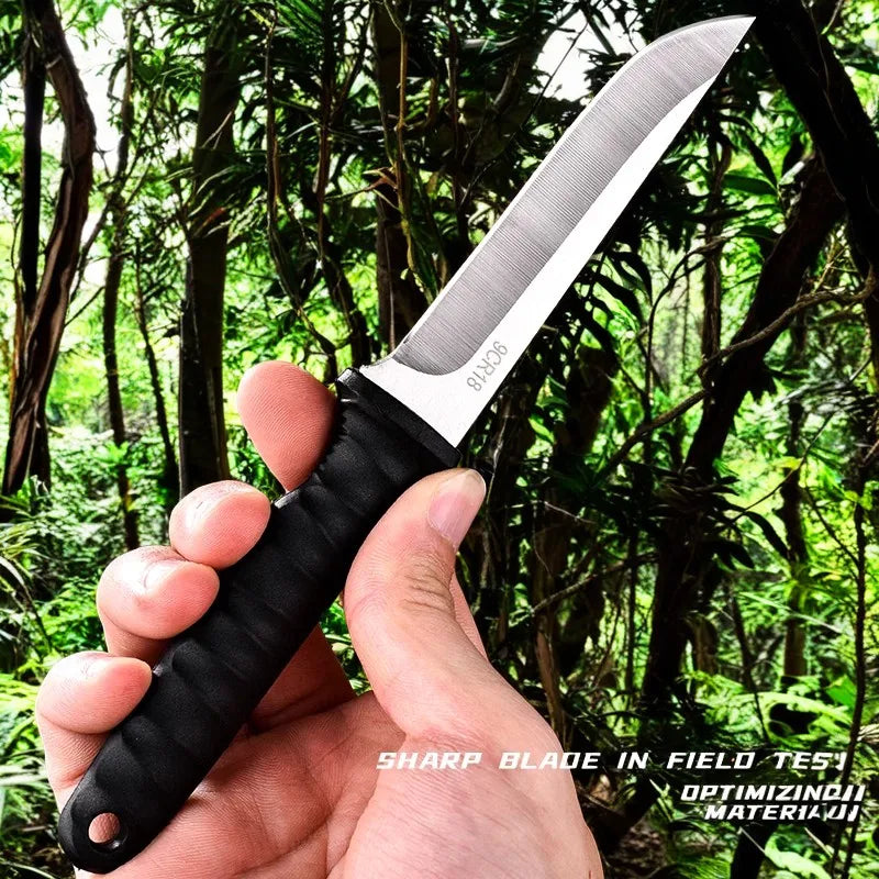 5Cr15Mov Stainless Steel Meat Cleaver & Boning Knife – Sharp Fishing Knife with Holster, Multifunctional Vegetable Peeler