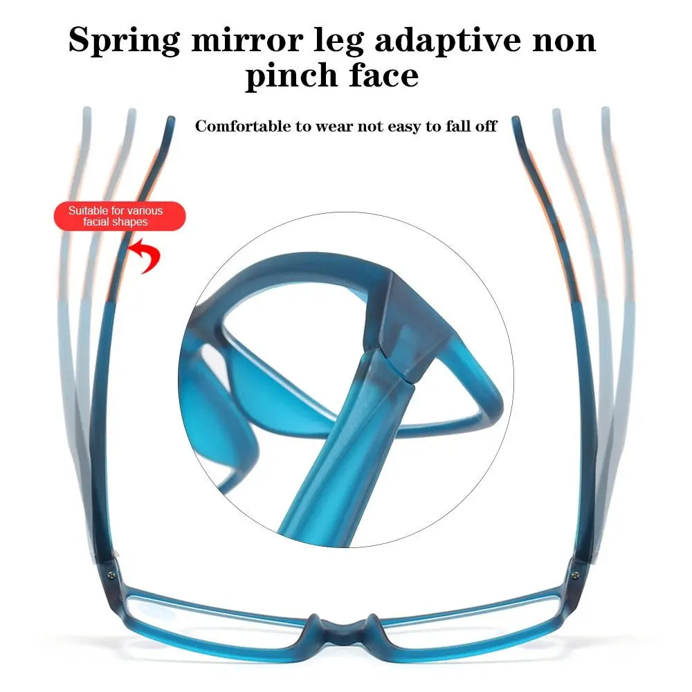 Ultralight Anti-Blue Light Reading Glasses – Sport Presbyopia Eyewear for Men & Women +100 to +400