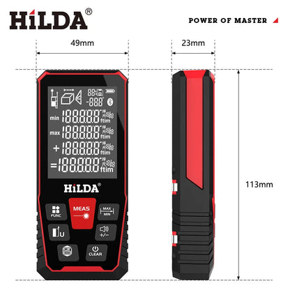 HILDA Laser Distance Rangefinder – 50M/100M/120M Professional Laser Measuring Tool