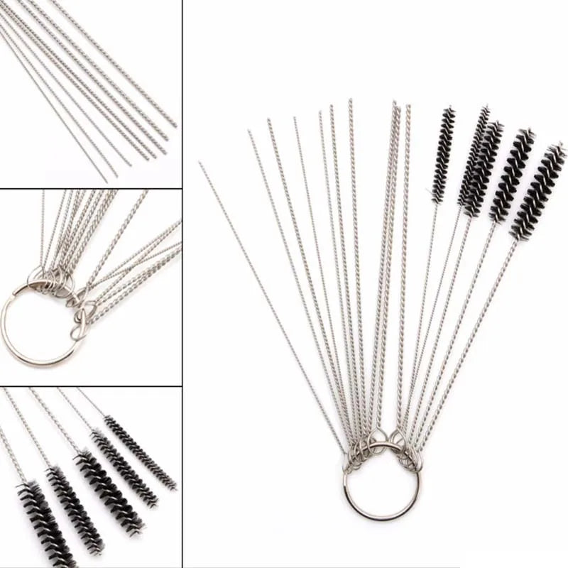 Carburetor Cleaning Tool Kit - Wire Brushes & Needles for Car, Motorcycle, Scooter & ATV Jets