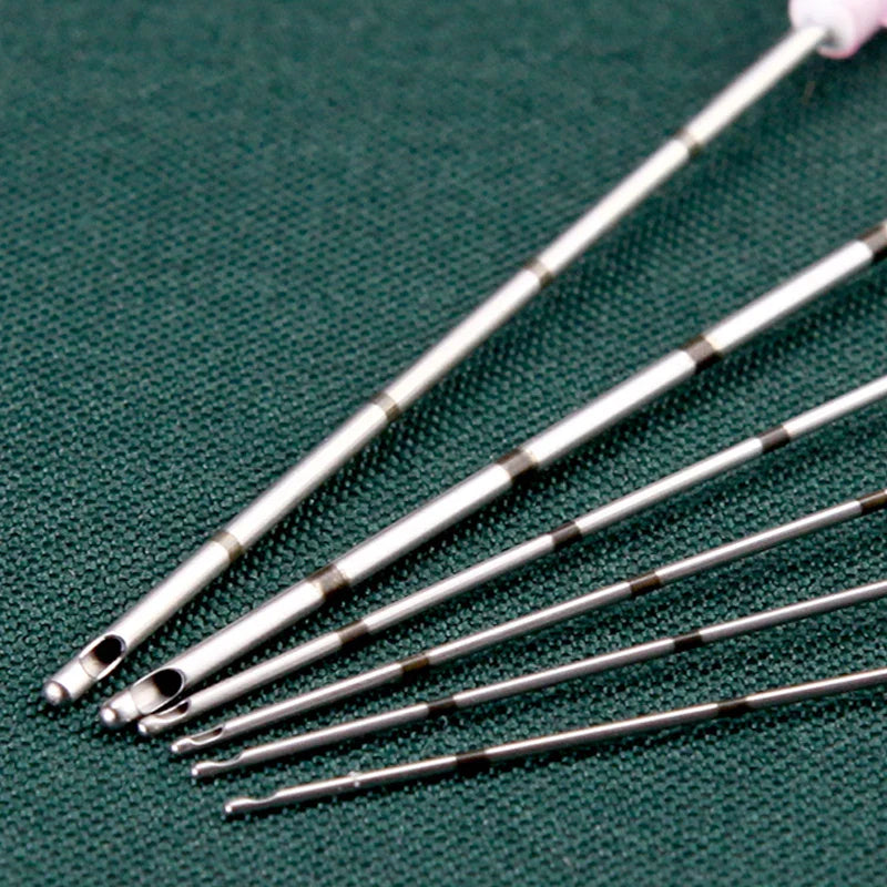 50pcs Disposable Blunt-Tip Cannula Needles — 22G 23G 25G 27G 18G Micro Body Piercing Syringe, 50mm/70mm