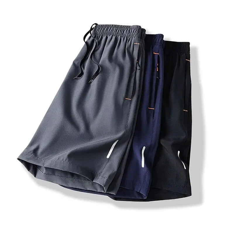 Summer Sports Shorts for Men – Comfortable Elastic Waist, Breathable Short Trousers, Plus Sizes 6XL-8XL