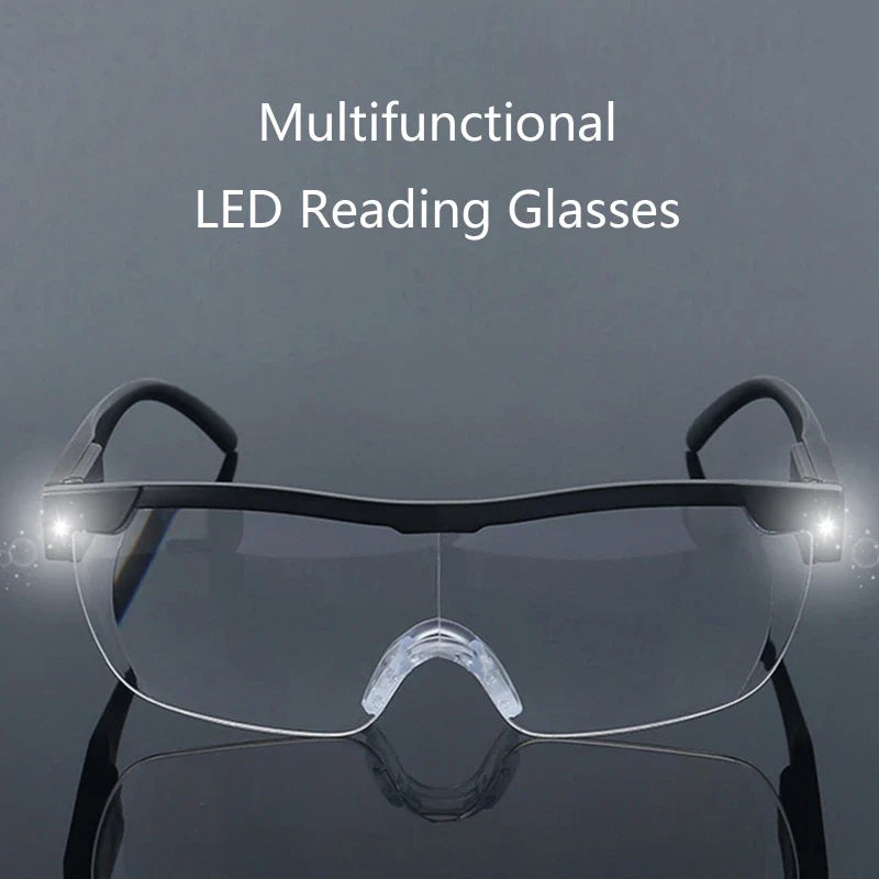 Fashion LED Reading Glasses — Magnifying Eyeglasses with Light for Nighttime Reading