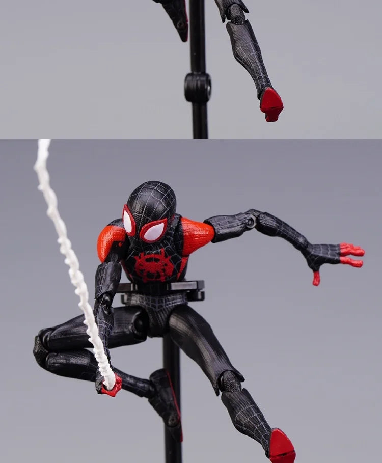 Miles Morales Spider-Man Action Figure — Into the Spider-Verse Collectible Toy for Kids Gift