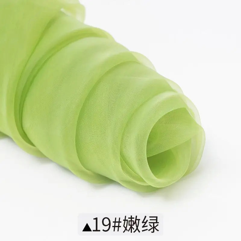 Sheer Organza Fabric Roll - Wedding Party Decoration Material for Romantic Events & Birthday Decor