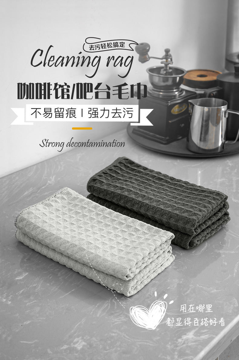Super Absorbent Barista Towel – Lint-Free Square Coffee Machine Cleaning Cloth