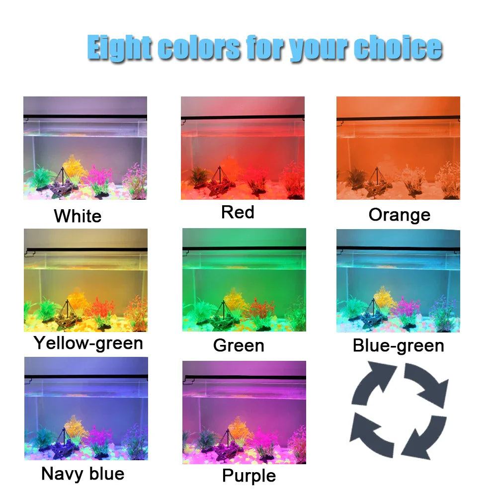 24/7 Full Spectrum Aquarium LED Light – Adjustable Brightness with Timer for Fish Tanks & Aquariums Decoration