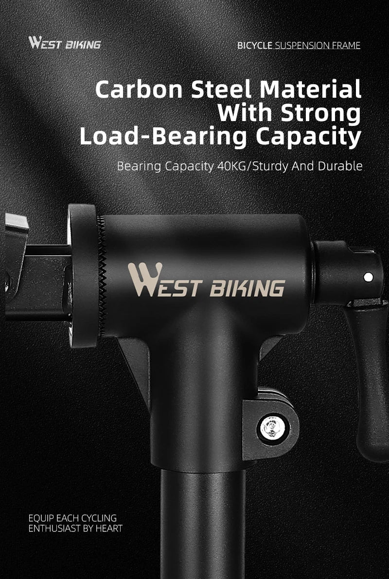 WEST BIKING Foldable Bike Repair & Display Stand – Multipurpose Wall/Floor Rack for Bicycle Storage & Maintenance