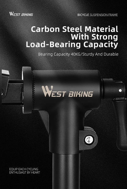 WEST BIKING Foldable Bike Repair & Display Stand – Multipurpose Wall/Floor Rack for Bicycle Storage & Maintenance