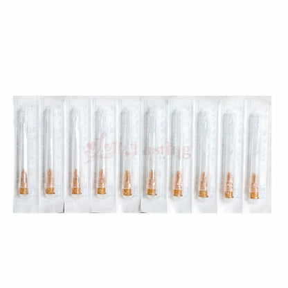 25pcs Disposable Sharp Needles – 18G to 34G Sterile Stainless Steel Tattoo & Hyaluronic Acid Needles