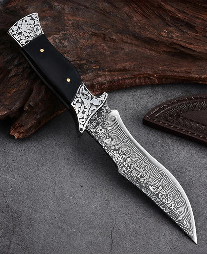 Portable Outdoor Knife – Sharp Straight Blade for Fishing, Camping, and Field Use
