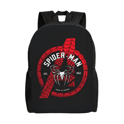 Custom Spider-Man Web Backpack – Water-Resistant School & College Bag for Men and Women
