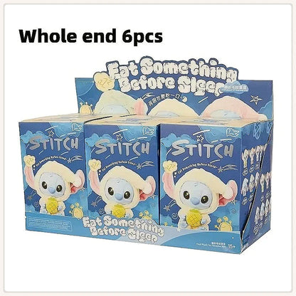 Stitch "Eat Something Before Sleep" Series Vinyl Blind Box – Kawaii Plush Doll Pendant Ornament, Cute Surprise Gift