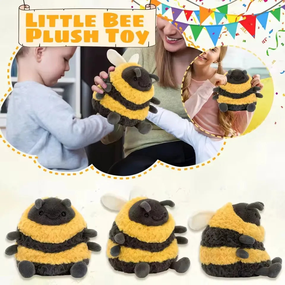 Jelly Cat Small Barcelo Bee Bear Pendant – Cute Monkey Animal Toy for Kids, Birthday Gift & Kawaii Home Decor