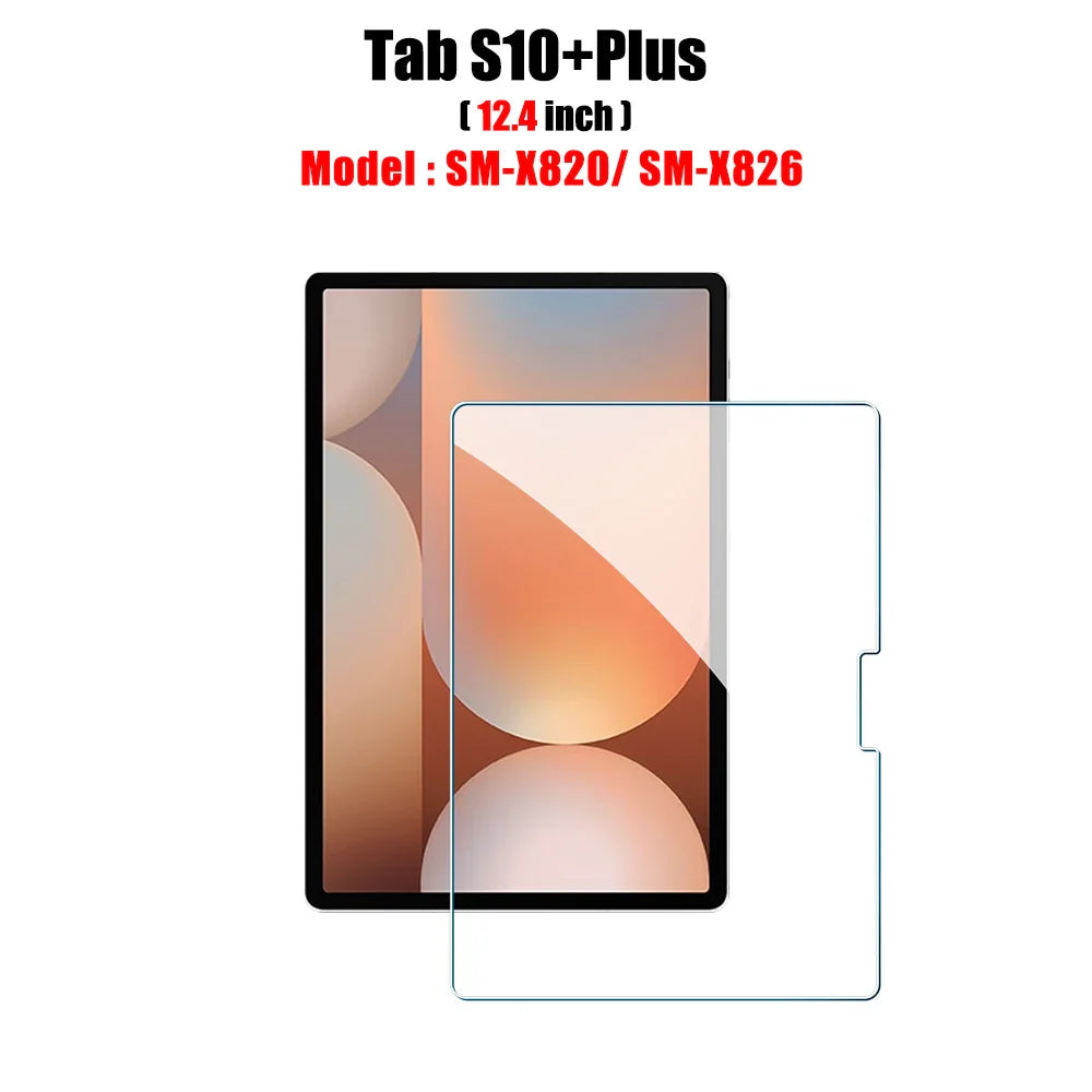 Tempered Glass Screen Protector for Samsung Galaxy Tab – Fits S6 Lite, S7 FE, S8/S8+, S9/S9 FE, S9+, S10, S11, A8, A9 Plus, 12.4" Tablets